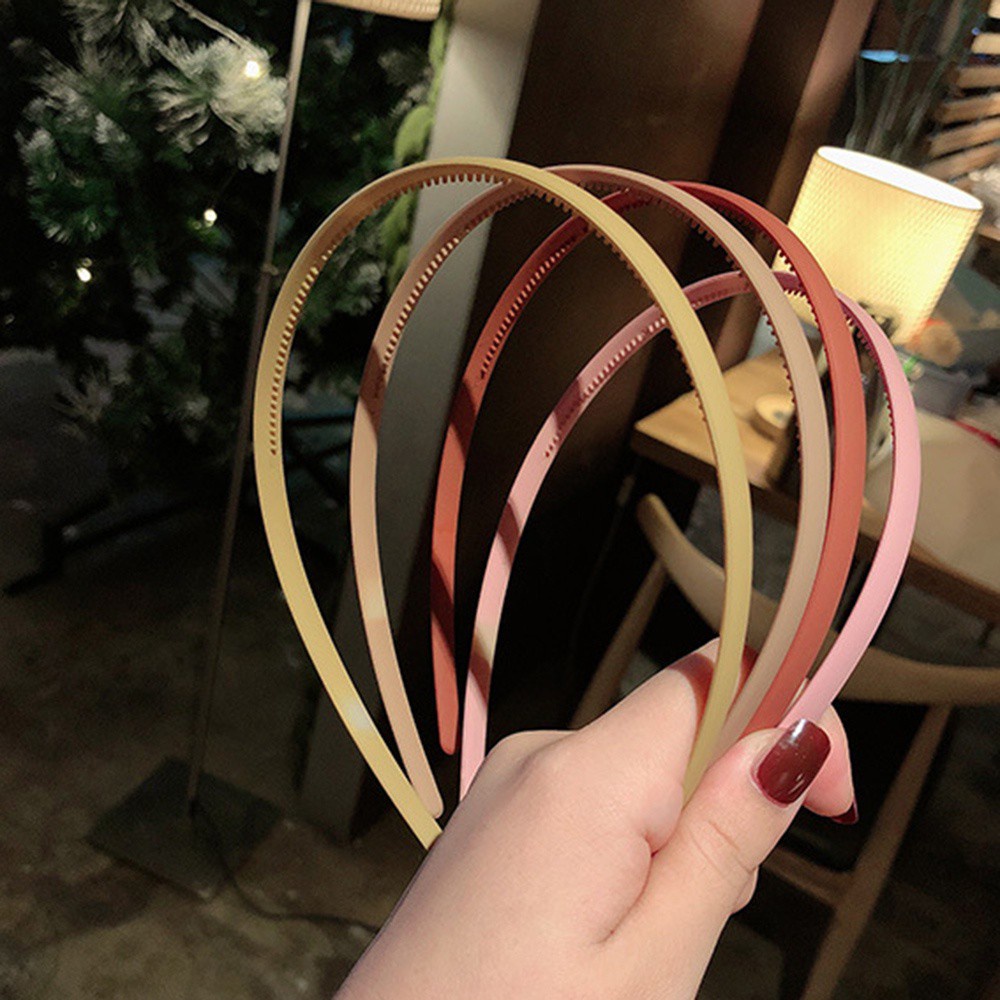 Cài tóc bằng nhựa acrylic màu trơn đơn giản hợp thời trang dành cho nữ