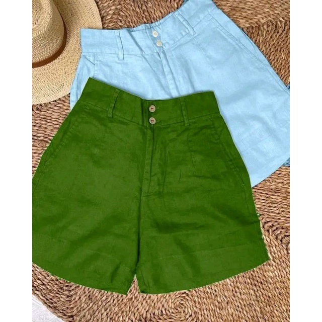 Quần short Linen đủ 8 màu chất liệu Linen_Q710