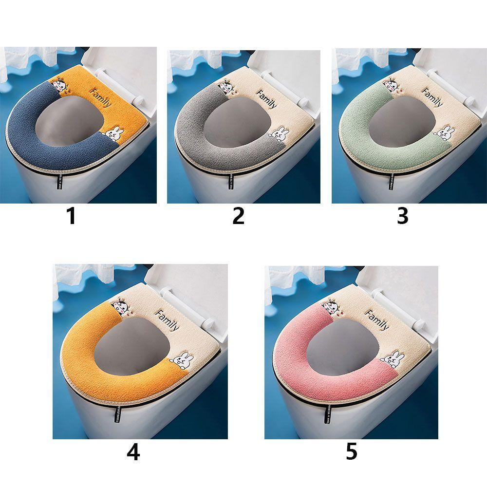 ESPO Miếng Lót Bồn Cầu Chất Liệu Dày Dặn Ấm Áp Họa Tiết Hoạt Hình