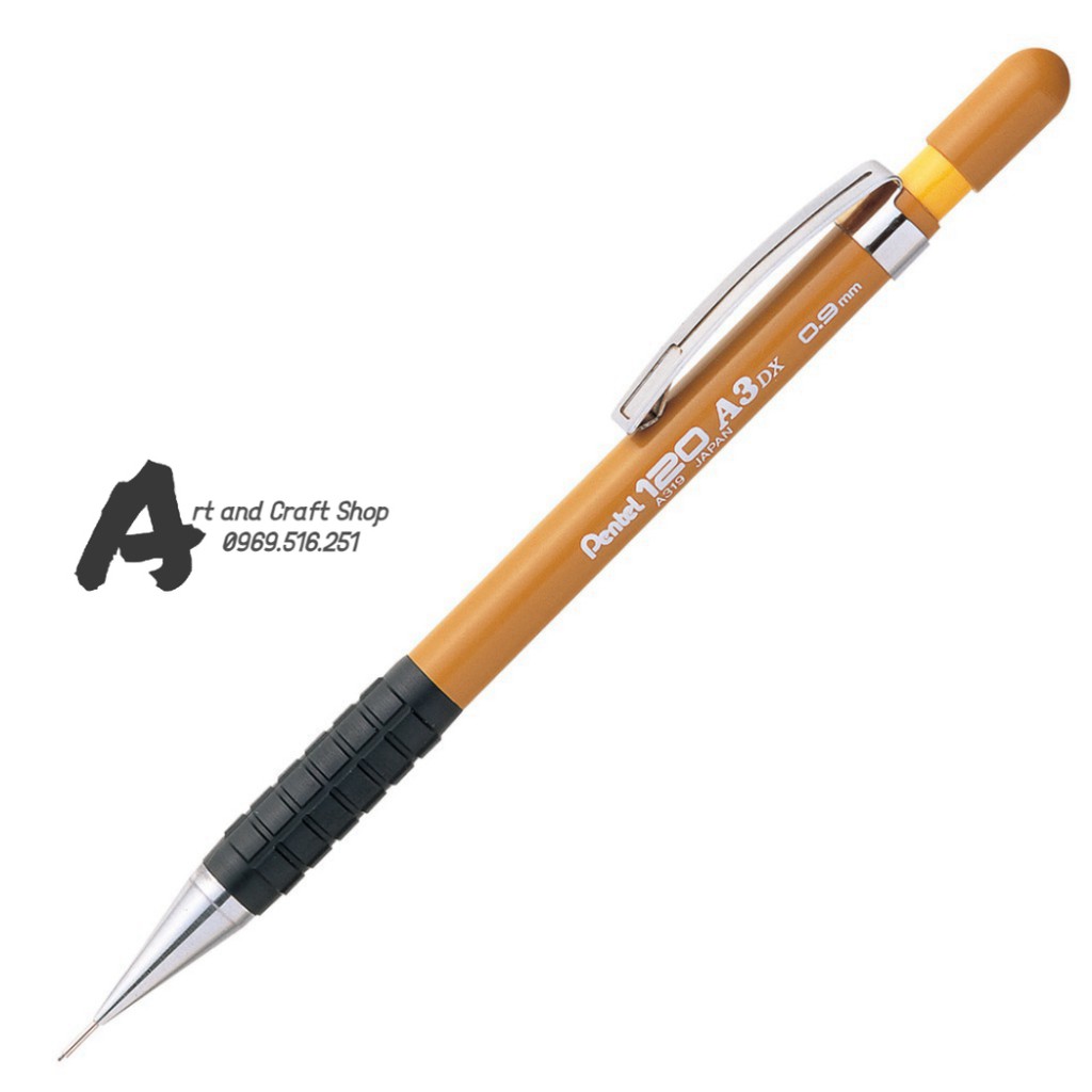 Chì bấm pentel 0.3/0.5/0.7/0.9 mm A3 Pentel 120 A3DX, Sensi-Grip® Mechanical Drafting Pencil