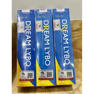 Viên Sủi Tăng Cân DREAM LYBO 3 Tem ✅ Tăng cân an toàn ăn ngủ ngon tăng cường sức đề kháng tiêu hóa tốt đẹp da