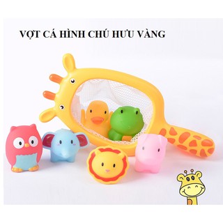 BỘ ĐỒ CHƠI VỢT CÁ TRONG NHÀ TẮM – HÌNH CON HƯU