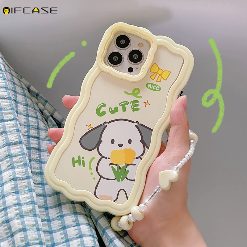 Ốp Điện Thoại Dẻo Họa Tiết Hoa Tulip Kèm Giá Đỡ &amp; Dây Đeo Cho iPhone 13 12 11 Pro Max XS Max