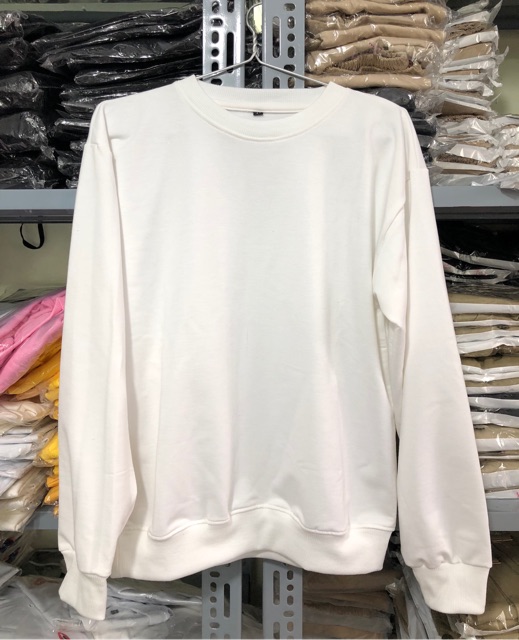 Nhập WAPCK111 giảm 25k đơn từ 200k - Áo SWEATER Trơn TRẮNG WHITE UNISEX | WebRaoVat - webraovat.net.vn