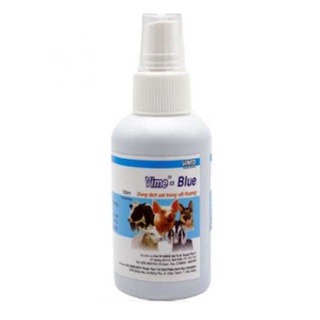 Vmd Vime Blue 100ml Blue xanh, sát trùng vết thương cho heo, bò, dê