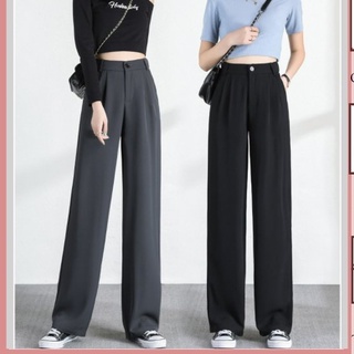 Quần suông cạp cao Culottes Ulzzang nửa cạp chun vải Ruby siêu hot