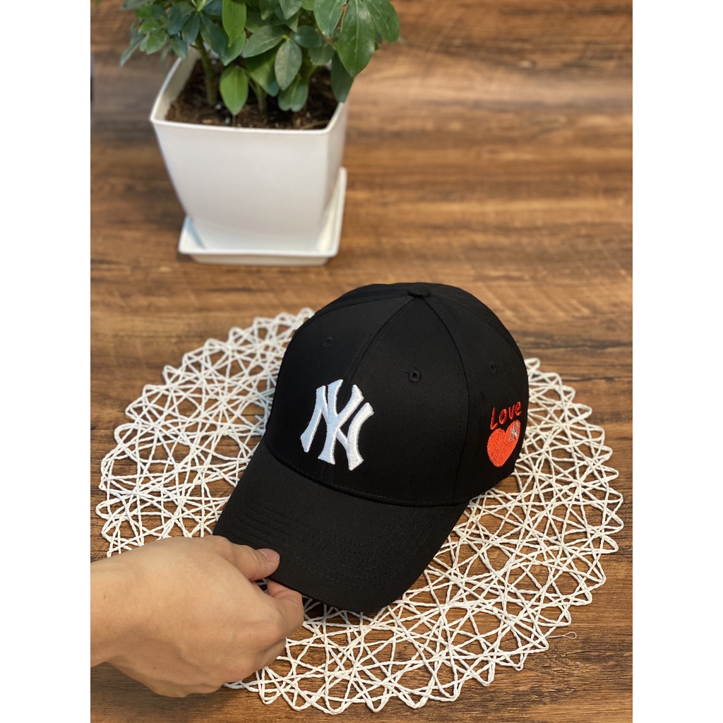 Mũ nón đôi NY love cá tính thêu 3D cực hot dành cho các cặp đôi Full Box