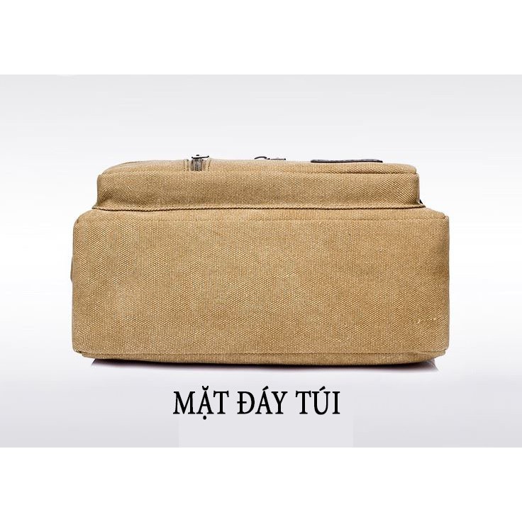 Túi đeo chéo nam nữ vải bố Canvas bền đẹp thời trang Hàn Quốc đi học đi làm tiện lợi đựng sách tài liệu Túi đeo vai Tuxa