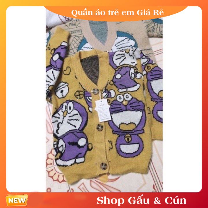 Áo khoác cadigan len lông thỏ cho bé trai bé gái hàng Quảng Châu new 100% dệt cao cấp 23-24kg