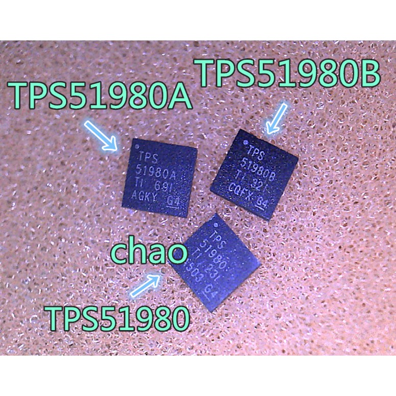 TPS51980 TPS51980A TPS51980B 51980 ic nguồn trên mainboard