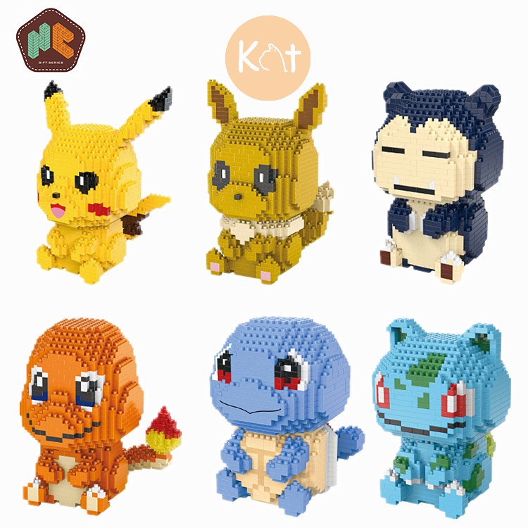Đồ chơi xếp hình | Miniblock | Nanoblock 🍀Pokemon - Sz L - 1200 PCS 🍀