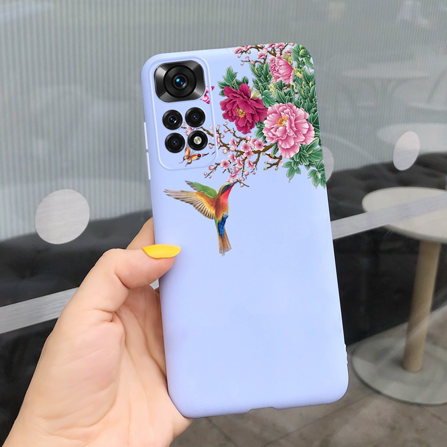 Ốp Điện Thoại Mềm Vẽ Hình Hoa Cúc Dễ Thương Dành Cho Xiaomi Redmi Note 11 4G Note 11 11S Note11 Pro