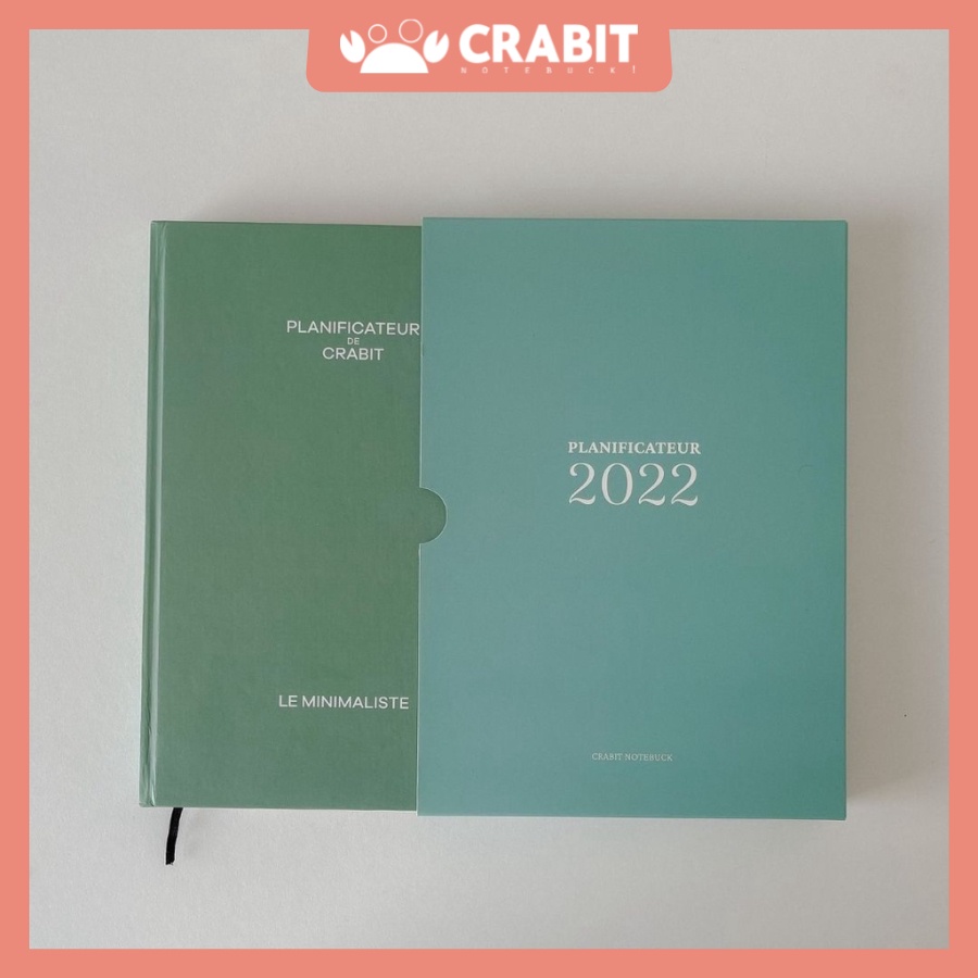 Sổ lịch Crabit Planner 2022 - Xanh ngọc Emeral Planner