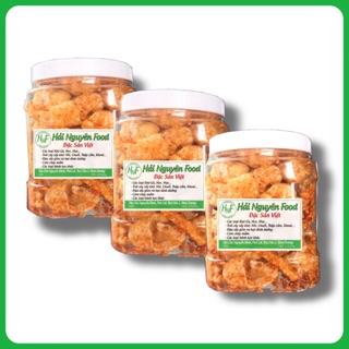 3 hủ Da Heo Sấy Tỏi Ớt (130gr/hủ)