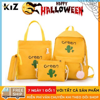 Combo balo Xương Rồng siêu dễ thương , Combo balo Xương Rồng siêu rẻ Kiz Mart, Hàng Quảng Châu cao cấp Tặng móc khóa