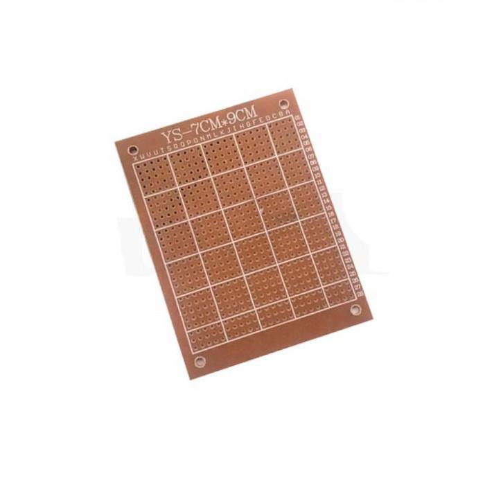 Phíp Đồng Đục Lỗ 1 Mặt PCB ( Nâu )