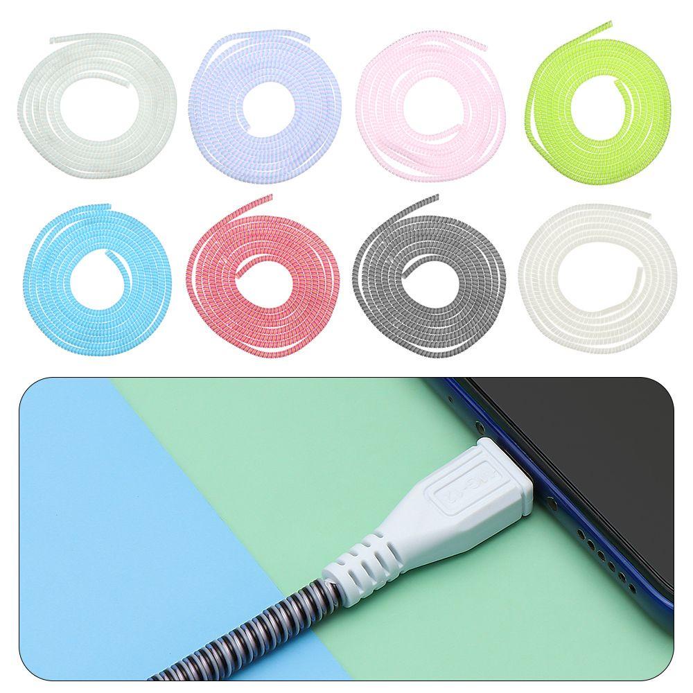 BEBETTERM Ốp Bảo Vệ Dây Cáp Sạc Điện Thoại Thiết Kế Lò Xo Tiện Dụng
