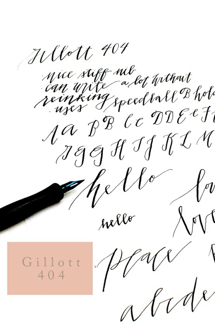 Ngòi Gillot 404 viết thư pháp Calligraphy