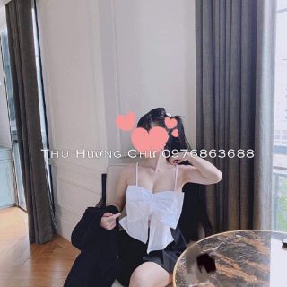 ÁO HAI DÂY NƠ KÈM HOA