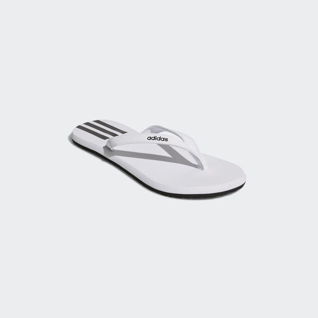 Dép Adidas EEZAY FLIP-FLOPS nhập US màu trắng sọc đen size 6, mới, chính hãng full box