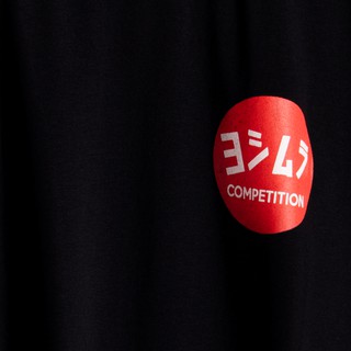Áo thun cổ tròn YOSHIMURA COMPETITION màu đen