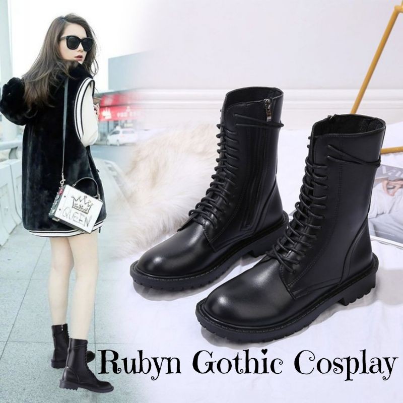 [CÓ SẴN] 🔥 Giày Boots Chiến Binh khóa kéo cổ cao cá tính ( size 35 - 40 )