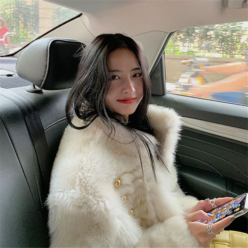 22 Phong Cách Mới!F &amp; X Áo Khoác Cotton Dày Cao Cấp Cổ Đứng Phối Lông Toscana Thời Trang Mùa Đông 2022