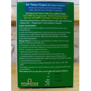 Pregnacare Breast feeding - vitamin cho con bú