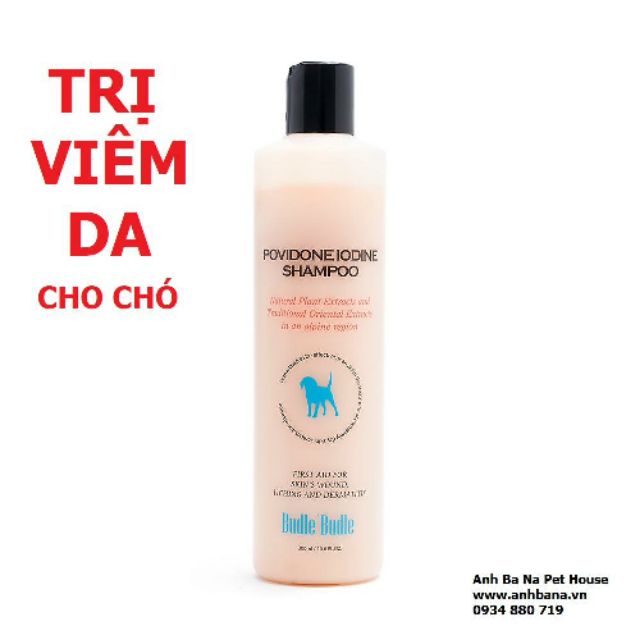 Sữa tắm trị viêm da cho chó BUDLE