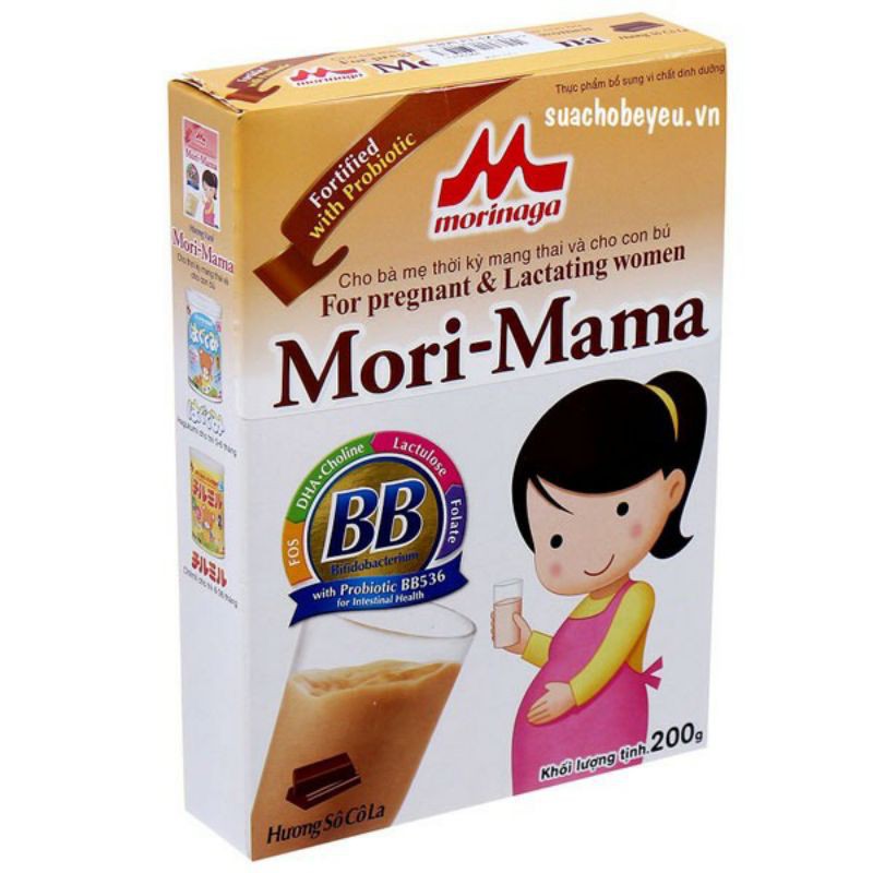 [Mã FMCG8 giảm 8% đơn 500K] Sữa bau mori - mama hộp 200g hạn 14/7/2021