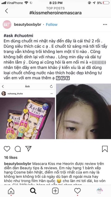 Chuốt mi MASCARA KISSME HEROINE #Black | BigBuy360 - bigbuy360.vn