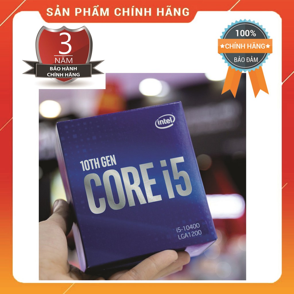 CPU Intel Core i5 10400 (2.9 GHz turbo up to 4.3 GHz, 6 core 12 Threads , 12MB Cache, 65W)