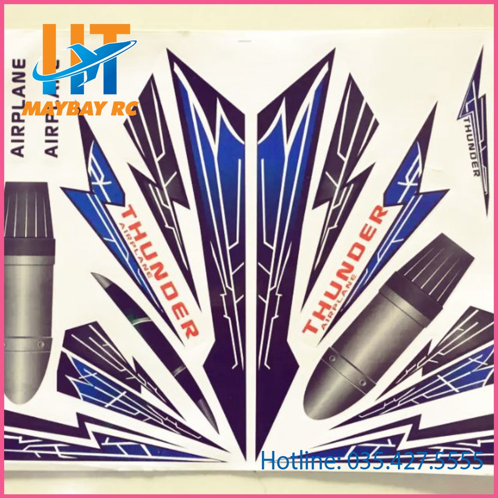 Decal trang trí cho máy bay mô hình
