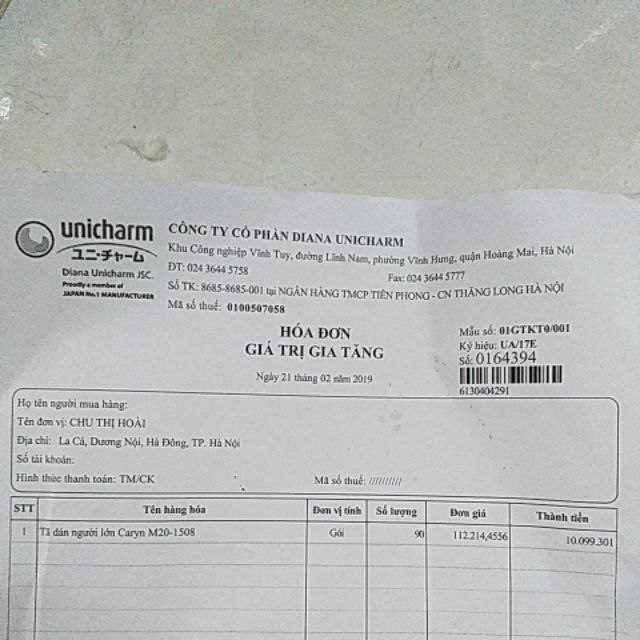 Tã dán người lớn Caryn M ,L:40