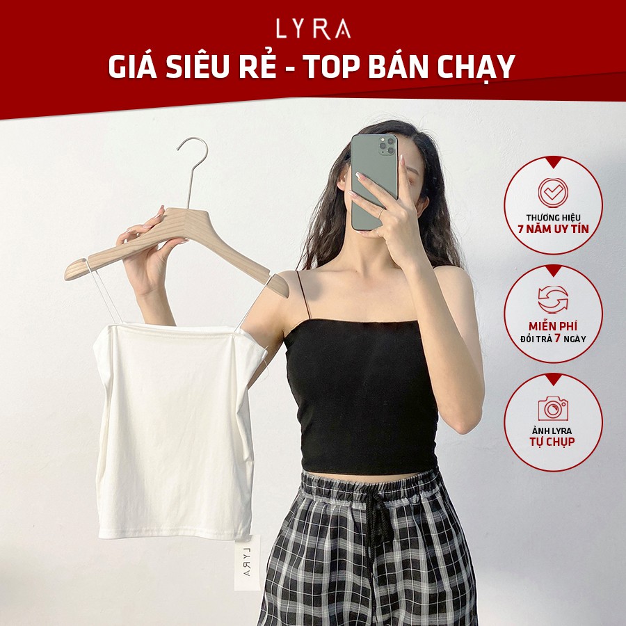 [Mã FAMAYWA giảm 10K đơn 50K] Áo hai dây LYRA sợi bún ôm body siêu tôn dáng trẻ trung năng động - VSYAC0096