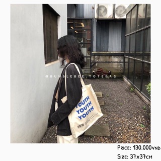“YOUTH” tote bag.