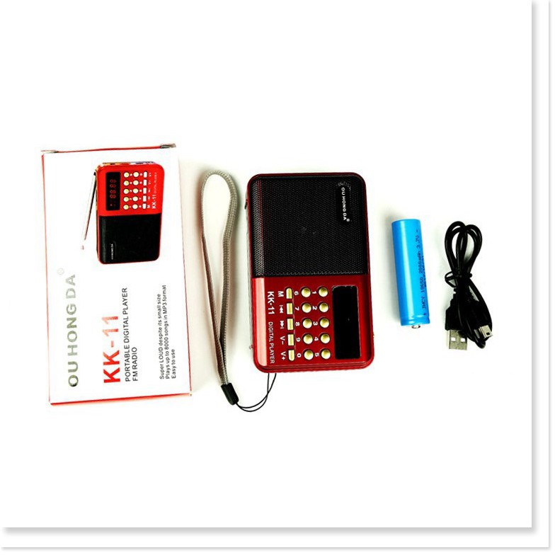 ĐÀI RADIO FM NGHE NHẠC QUA USB VÀ THẺ NHỚ, NGHE KINH PHẬT KK11 ÂM THANH TRUNG THỰC