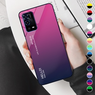 Ốp điện thoại OPPO A55, A55s - Gradient edition, chất liệu kính cường lực