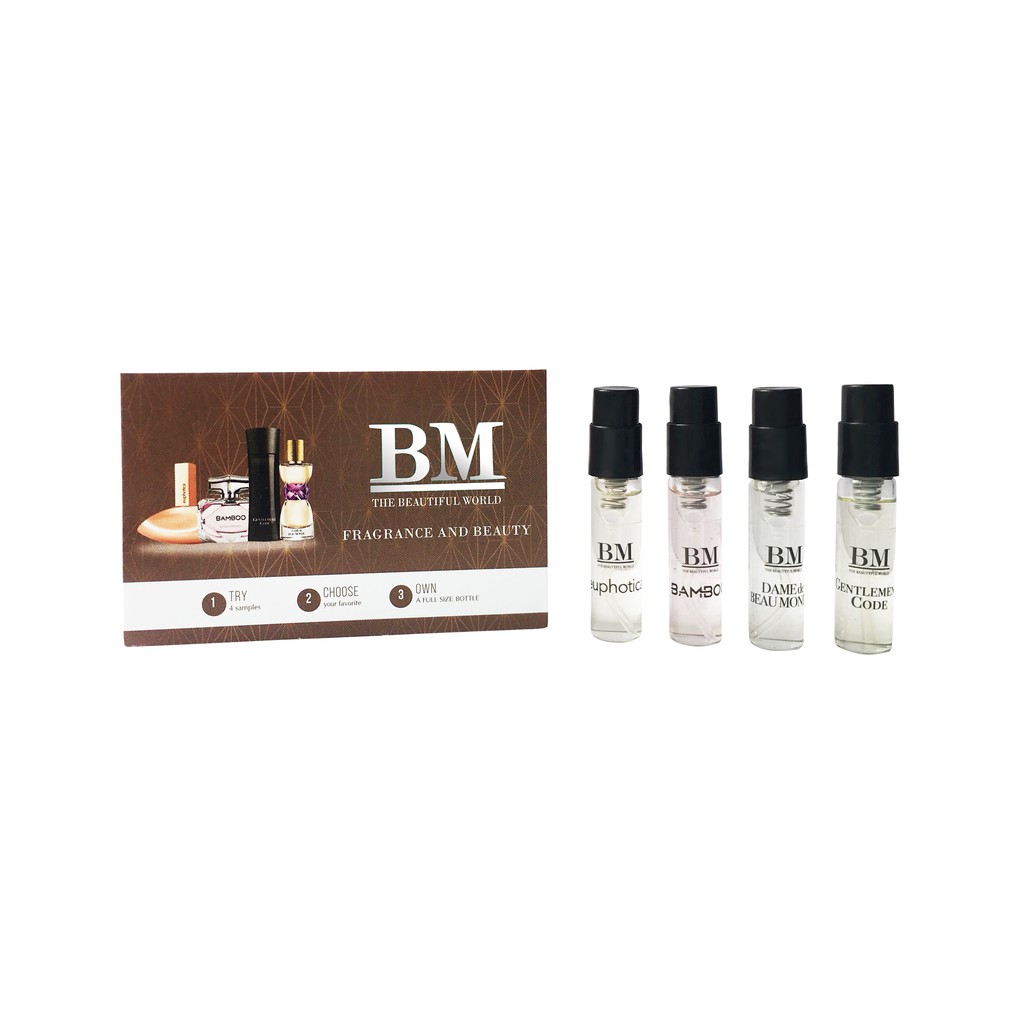 Set Vial 4 Nước Hoa Beau Monde