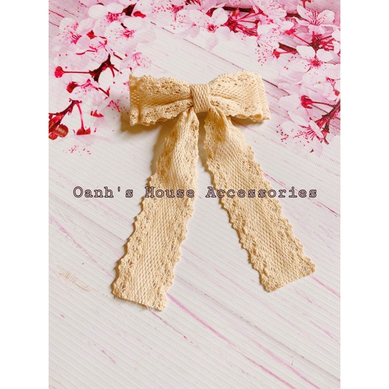 Kẹp nơ ren siêu xinh