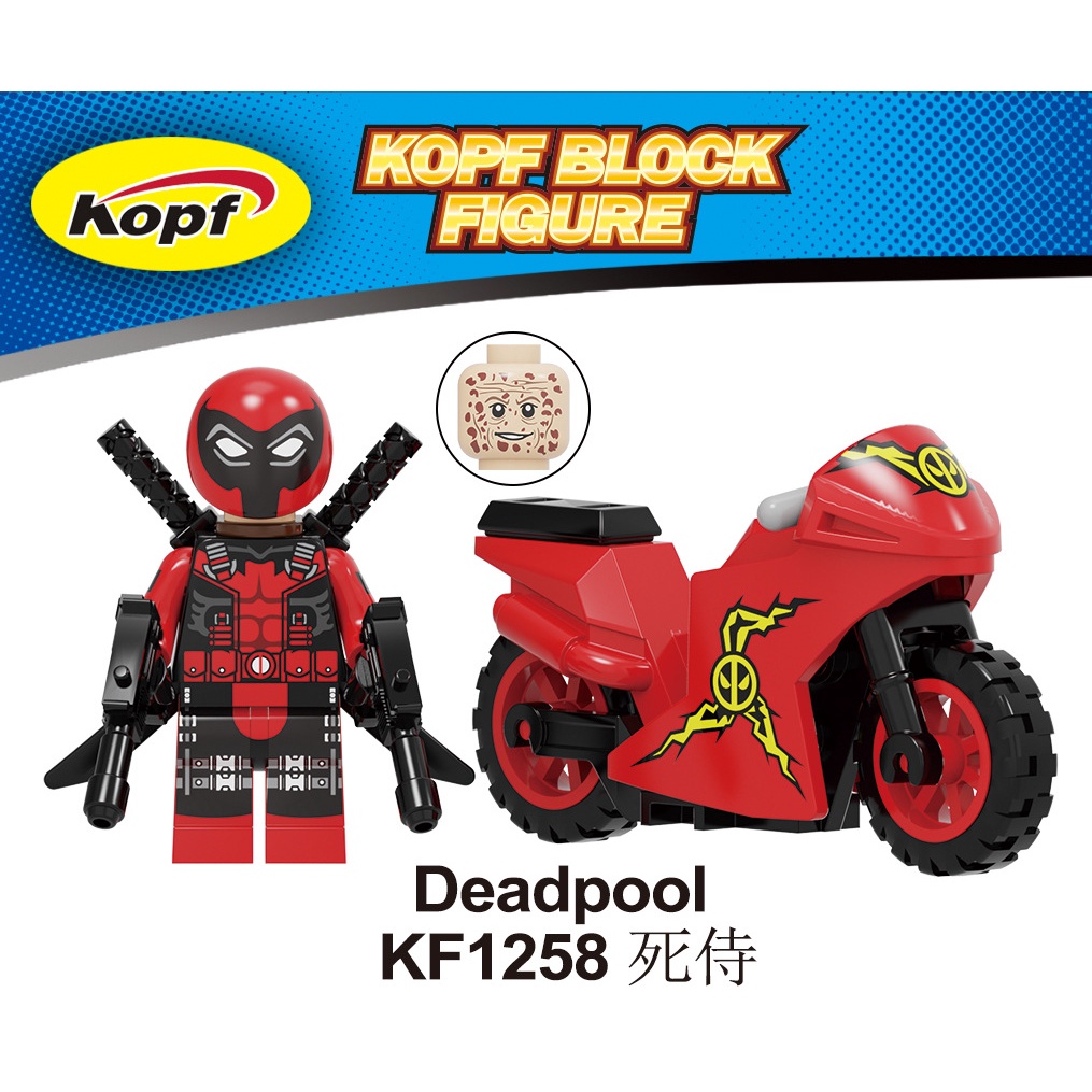 Bộ Sưu Tập Lắp Ráp Lego Nhân Vật Siêu Anh Hùng Xe Máy Deadpool Cho Trẻ Em