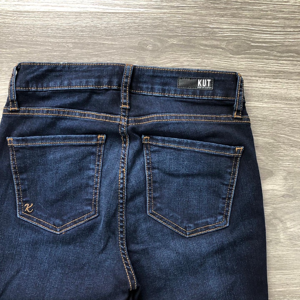 Quần Jean nữ KUT ôm trơn đậm KAMI