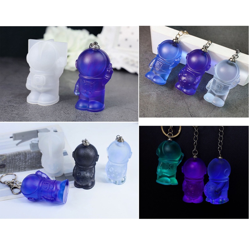 Sa Khuôn Silicon Làm Móc Khóa Hình Phi Hành Gia