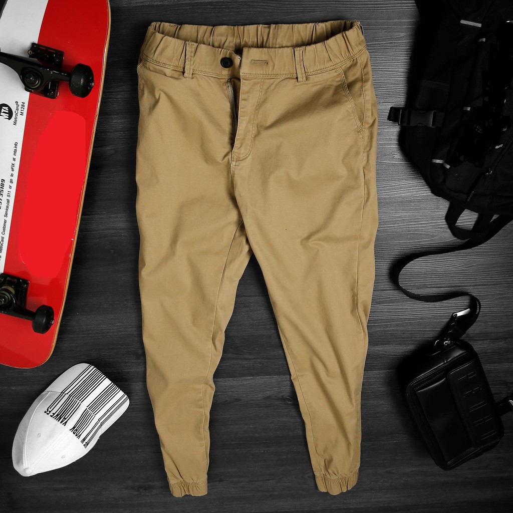[Mã MASKFEB hoàn 15% đơn 99K tối đa 30K xu] [Mã MASKTITI hoàn 15% đơn 150K tối đa 30K xu] Quần Jogger kaki khoá kéo | BigBuy360 - bigbuy360.vn