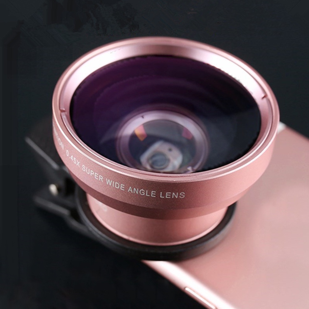 Universal HD Storage Case Optical Glass DSLR Camera Travel Portable 0.45X Wide Angle 12.5X Macro Mobile Phone Lens Kit