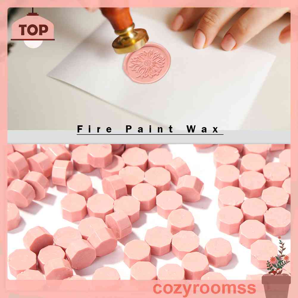 Set 100 Hạt Đóng Dấu Bát Giác Phong Cách Retro