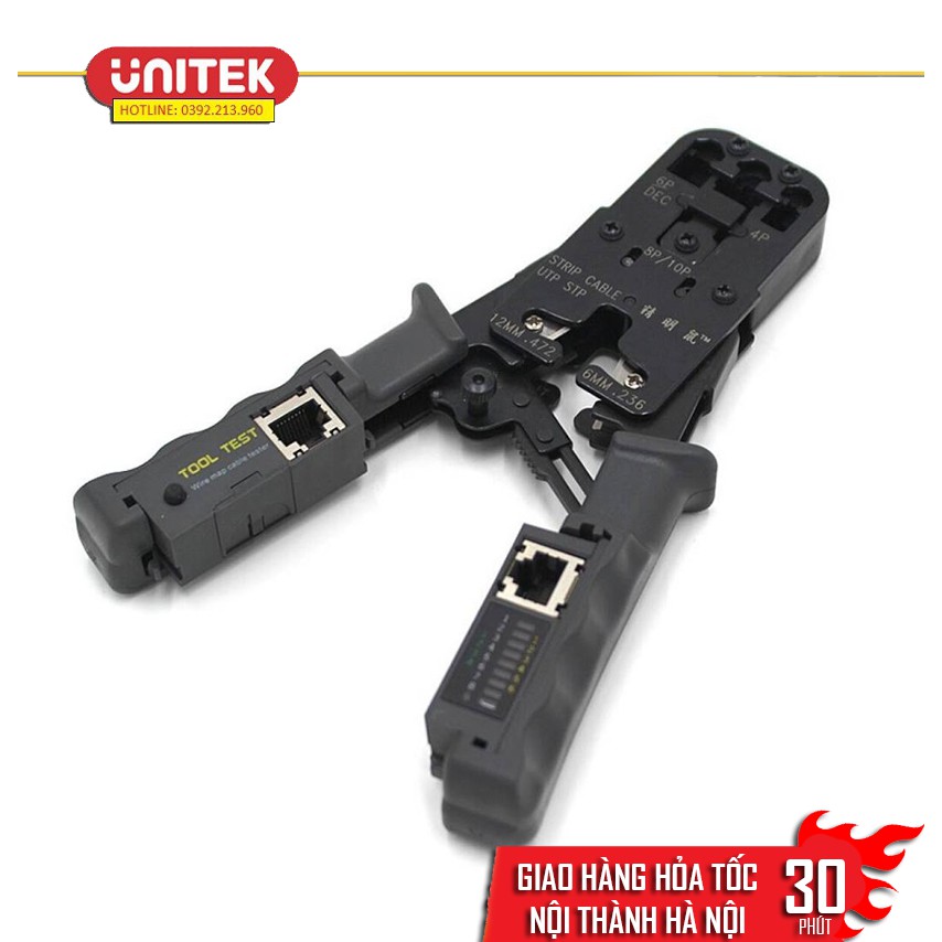 Kìm mạng đa năng RJ45, RJ11, RJ12 + Chức năng test dây mạng HT-022