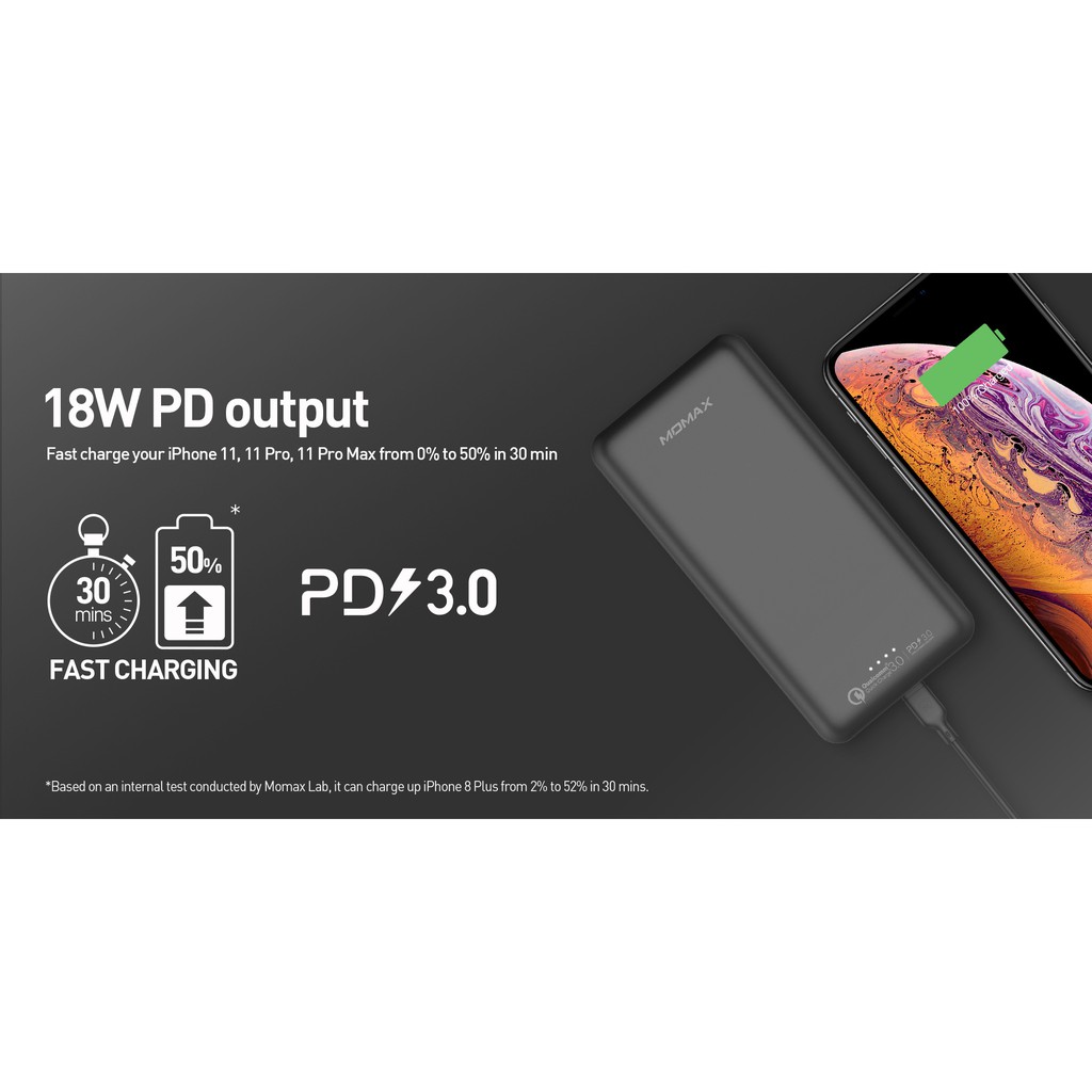 Pin sạc dự phòng sạc nhanh Momax iPower Minimal Pd3 20000mAh