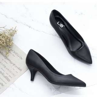 LiB - Giày Cao Gót Nữ Thời Trang 5cm Đế Nhọn Trơn Basic 5361