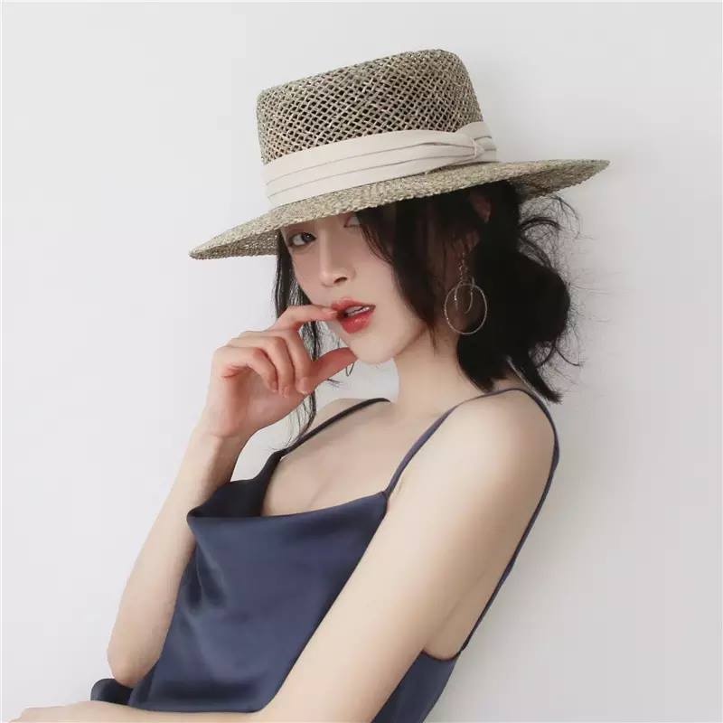 Mũ (nón) cói thưa cao cấp Gaucho Toquilla đi biển - ( Đóng hộp)